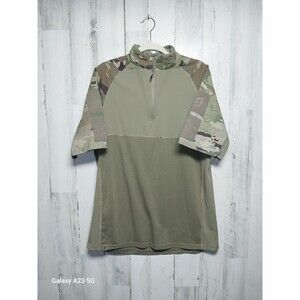 Mission Made Tactical Shirt Short Sleeve  1/4 Zip Pullover Camo Combat Men Large